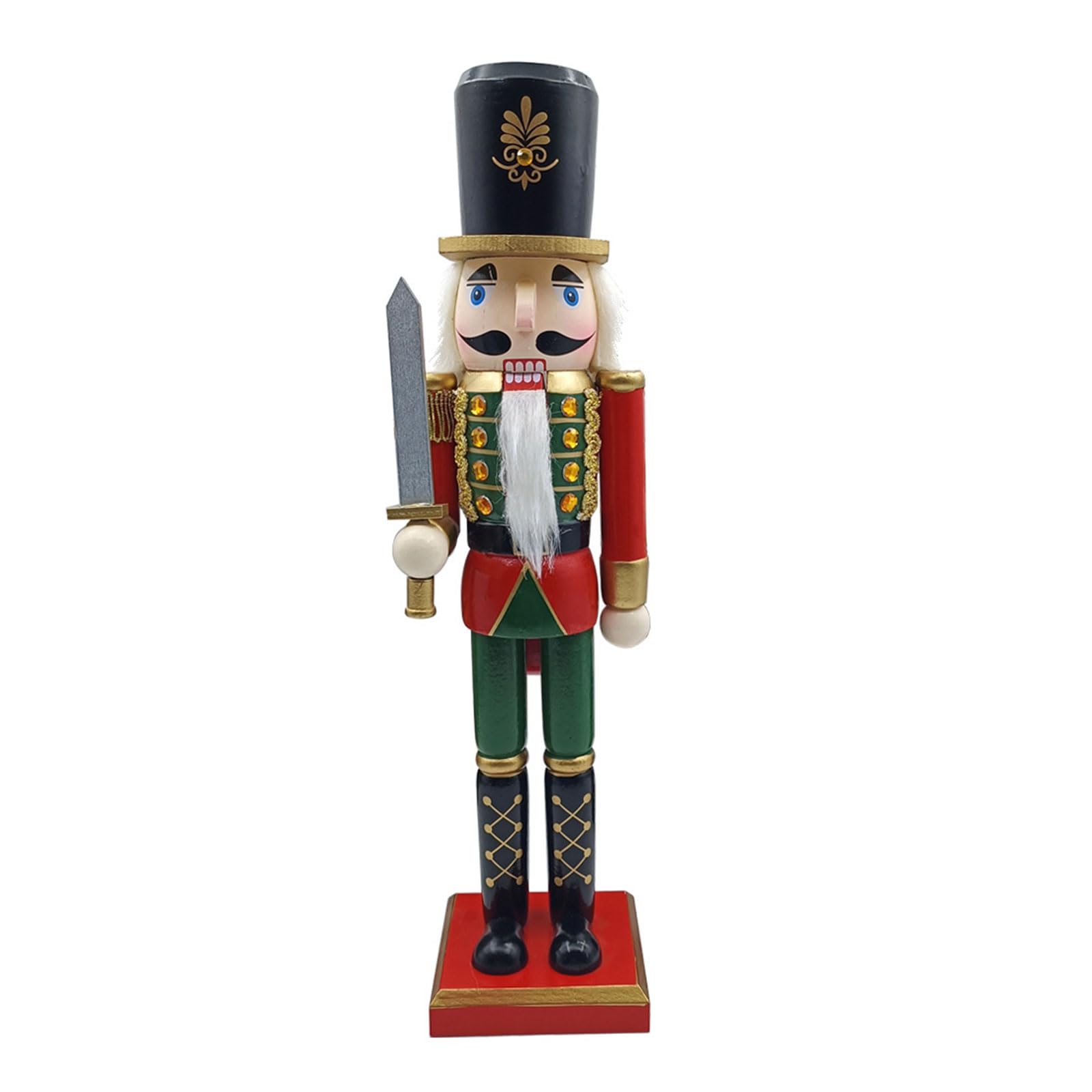 クリスマスウッド くるみ割り人形 未塗装 キングソルジャー オーナメント クリスマス ウッド くるみ割り人形 未塗装 キングソルジャー